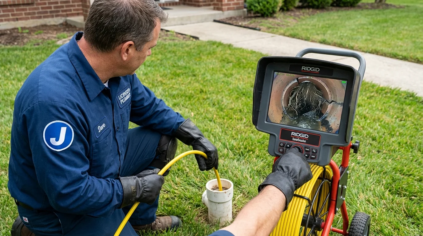 Sewer camera inspection being performed by Johns Plumbing LLC in Port Hueneme