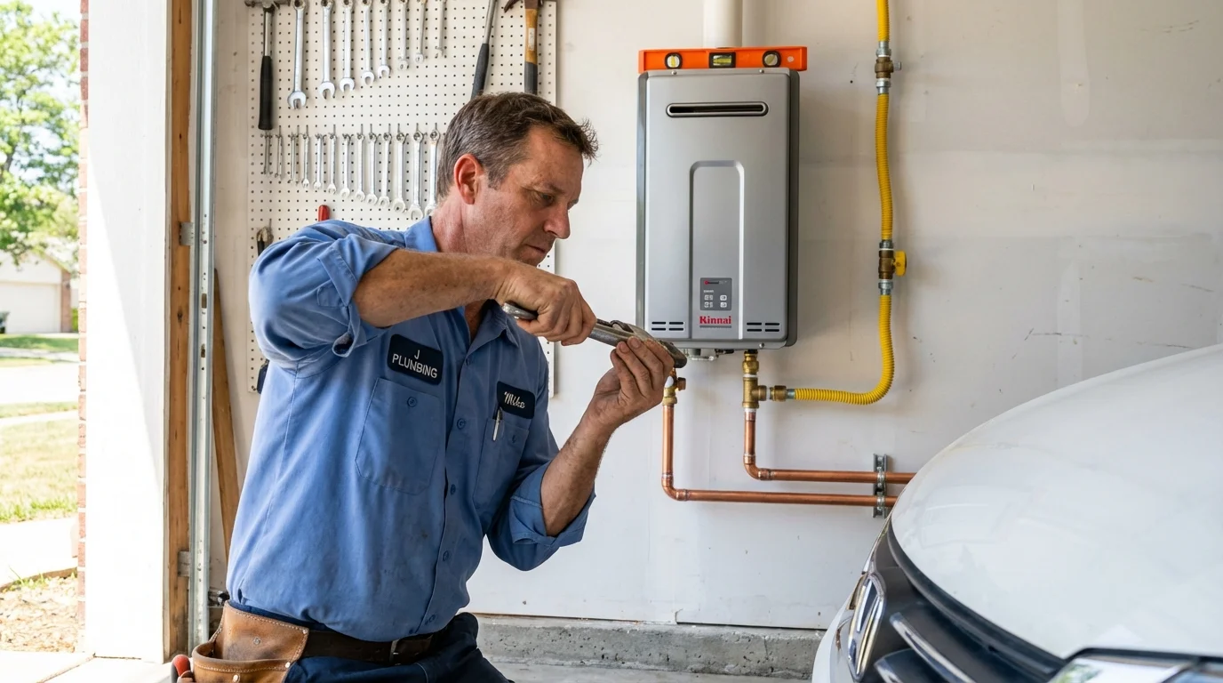Tankless water heater installation by a Johns Plumbing LLC plumber in Port Hueneme